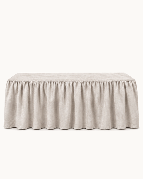 Belgian Linen Bed Skirt, the product on a plain background
