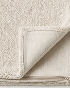 Bouclé Throw Pillow Cover — close-up on a fold