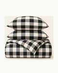 Buffalo Check Duvet Set — folded set on a plain background