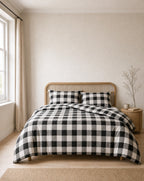 Buffalo Check Duvet Set — styled bedroom