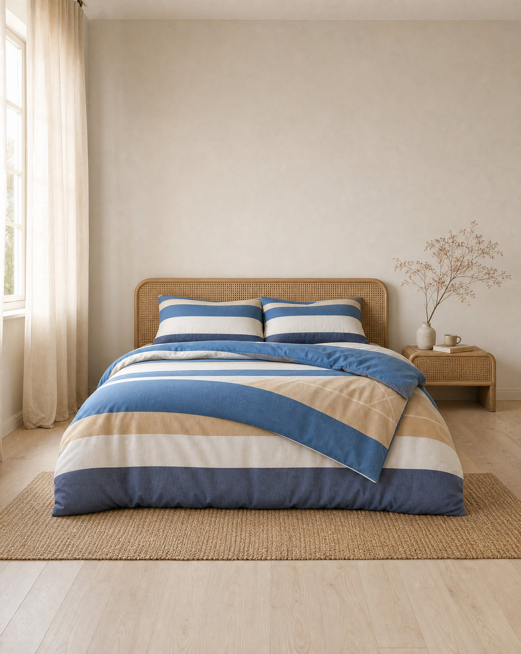 Colour Block Duvet Set — styled bedroom