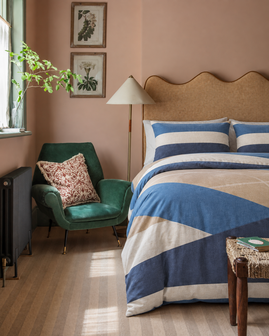 Colour Block Duvet Set, styled bedroom