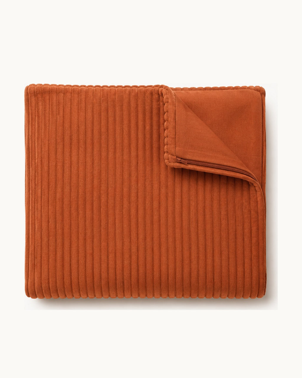 Corduroy Velvet Pillow Cover — folded set on a plain background