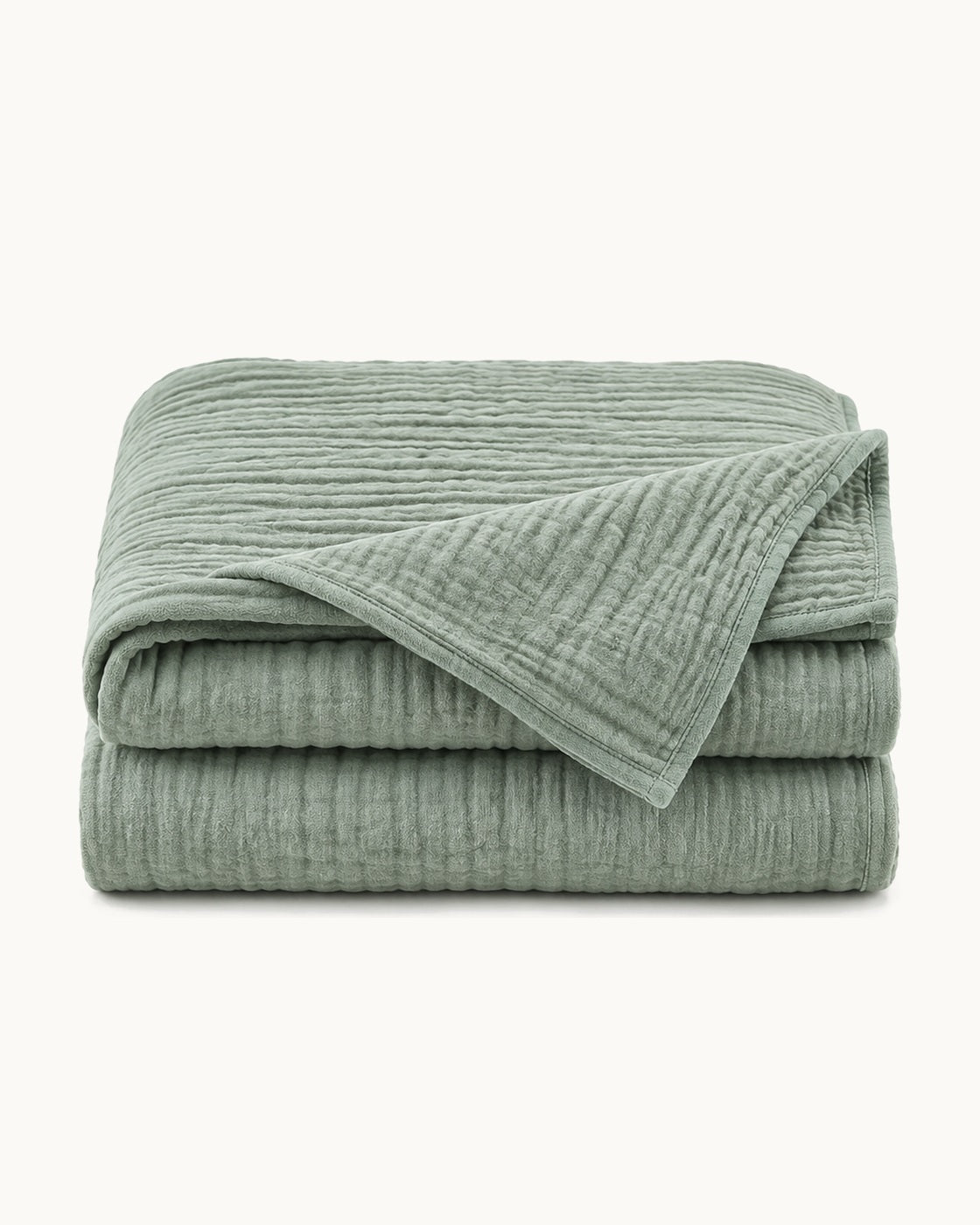 Cotton Gauze Throw — folded on a plain background