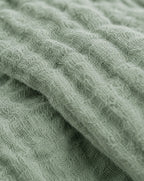 Cotton Gauze Throw, macro of the crinkled gauze