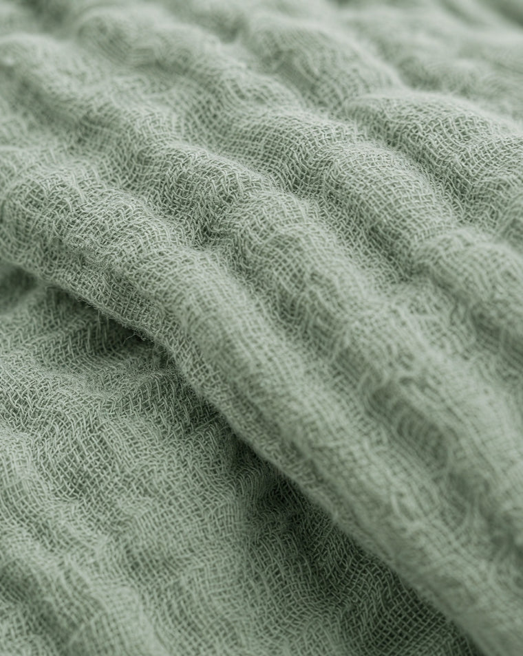 Cotton Gauze Throw, The air does the work