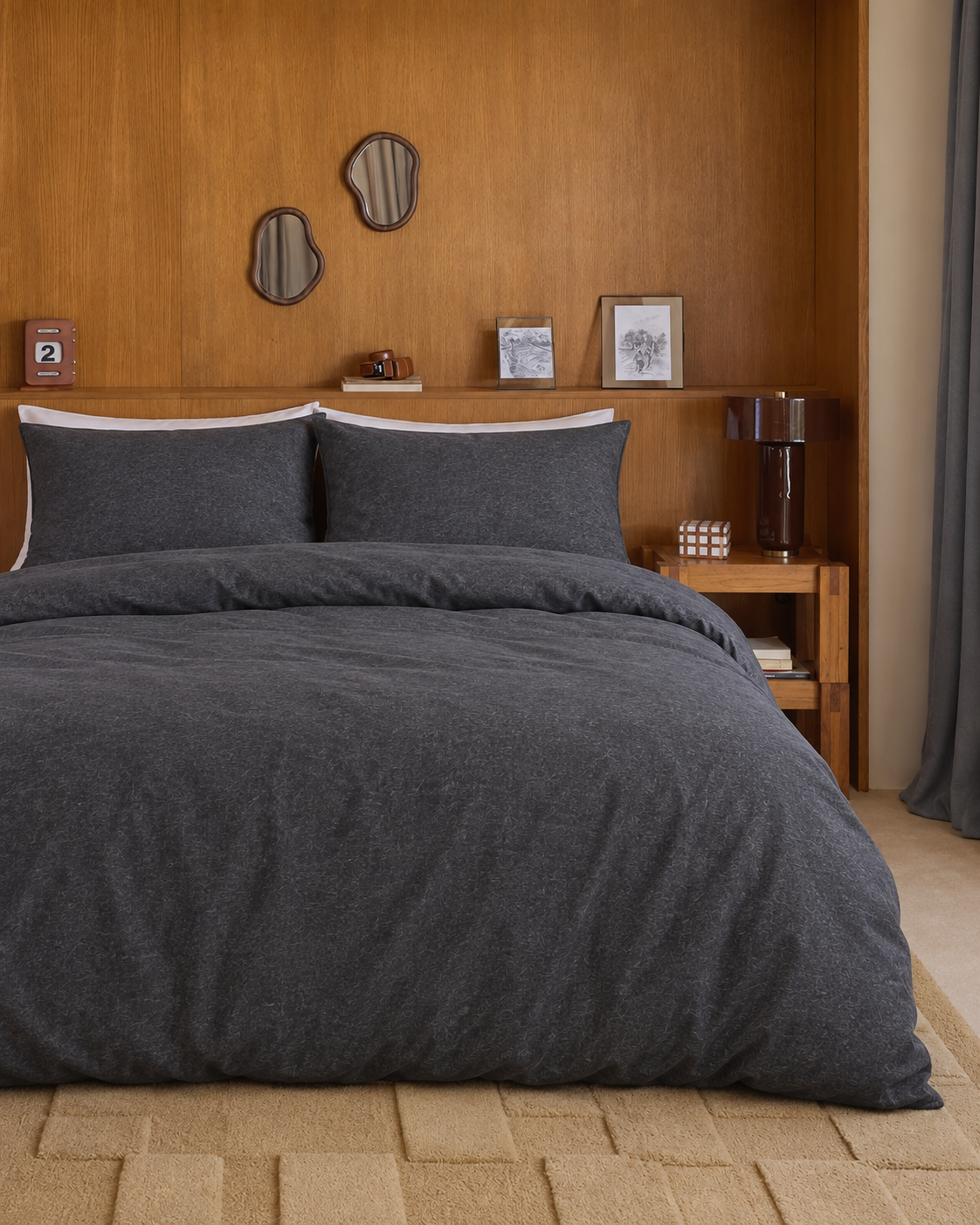 Cotton Jersey Duvet Cover Set, styled bedroom