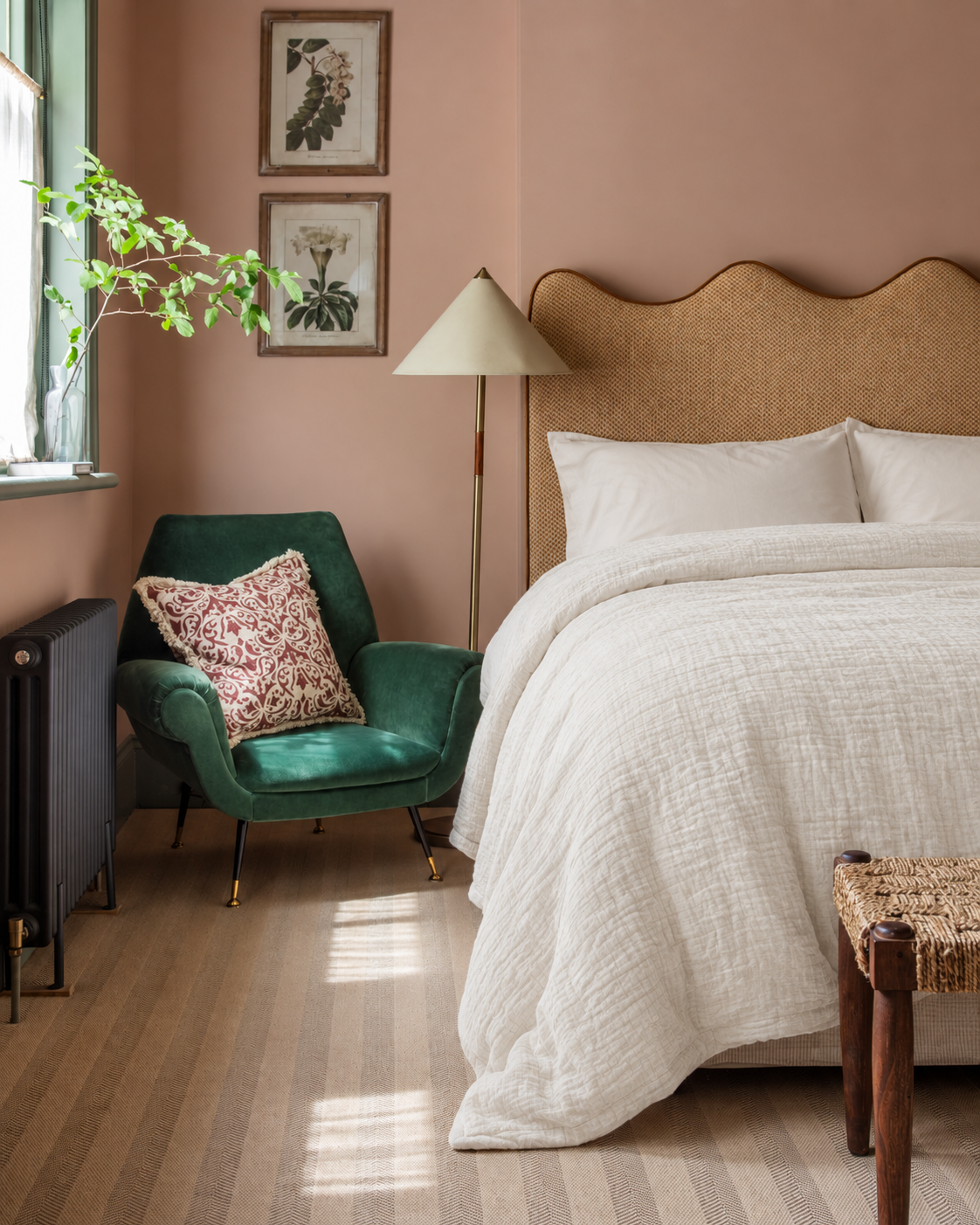 Cotton Muslin Duvet Cover, styled bedroom