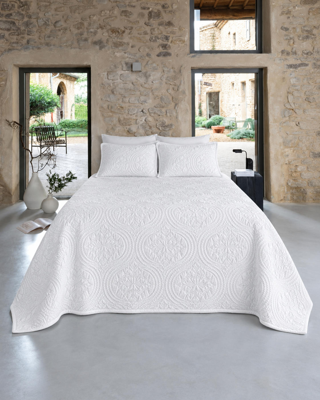 Cotton Quilt Set, styled bedroom