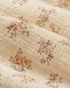 Ditsy Floral Duvet Set — macro of the woven texture