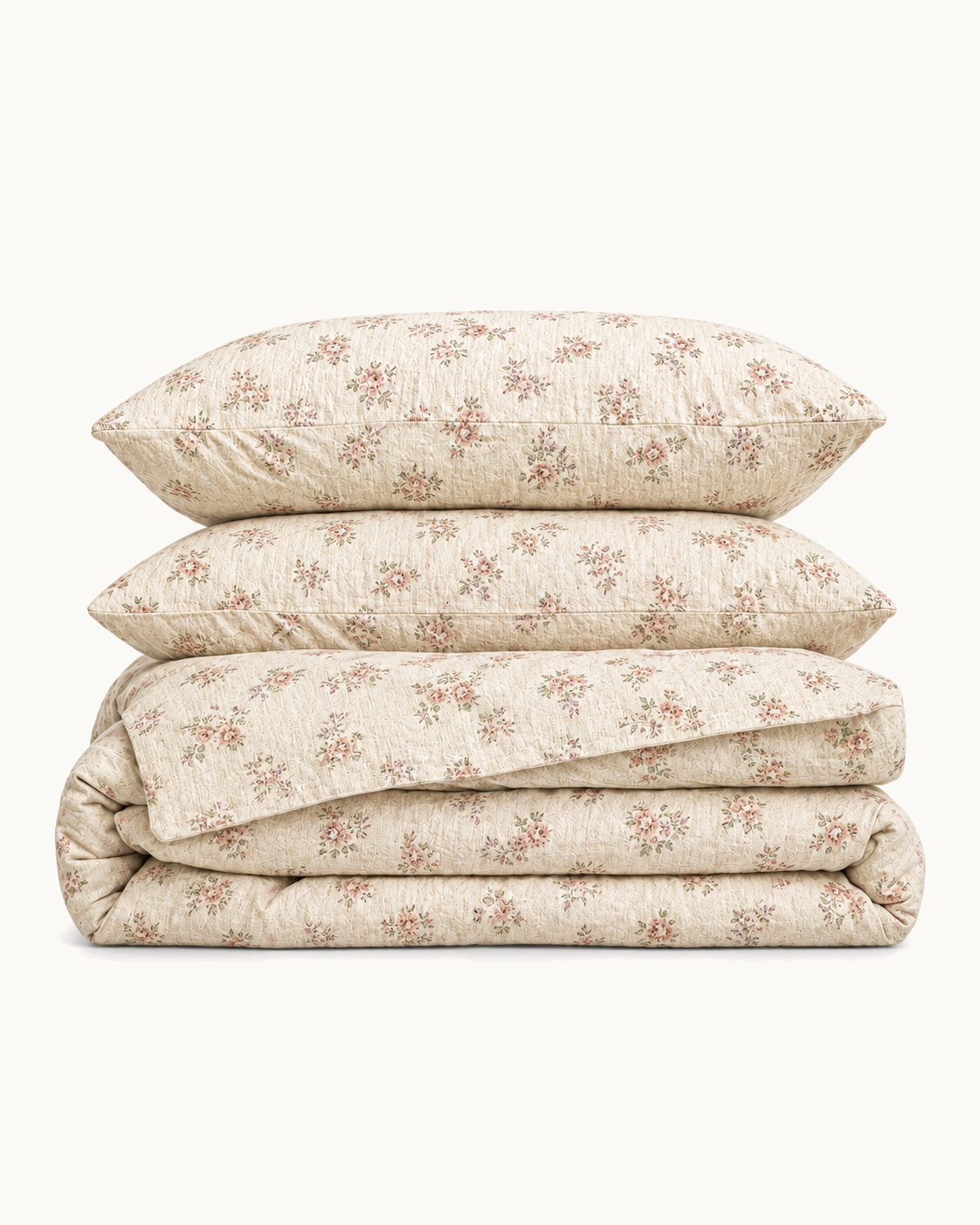 Ditsy Floral Duvet Set, folded set on a plain background