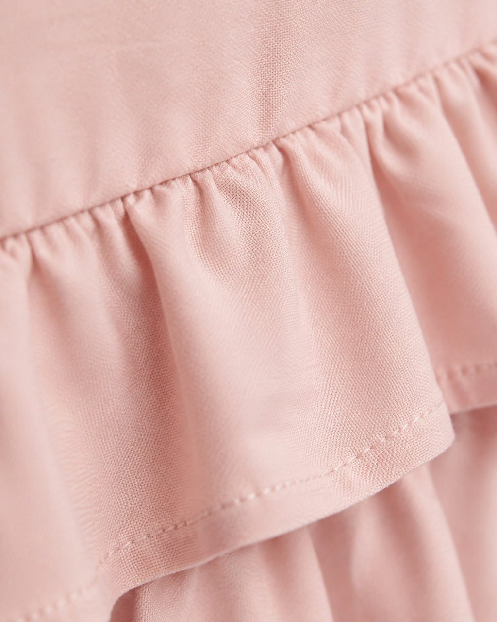 Double Ruffle Bed Skirt — macro of the woven texture