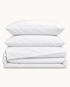 Egyptian Cotton Sheet Set, the four pieces folded on a plain background