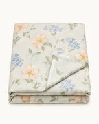 Floral Print Duvet Cover — folded set on a plain background