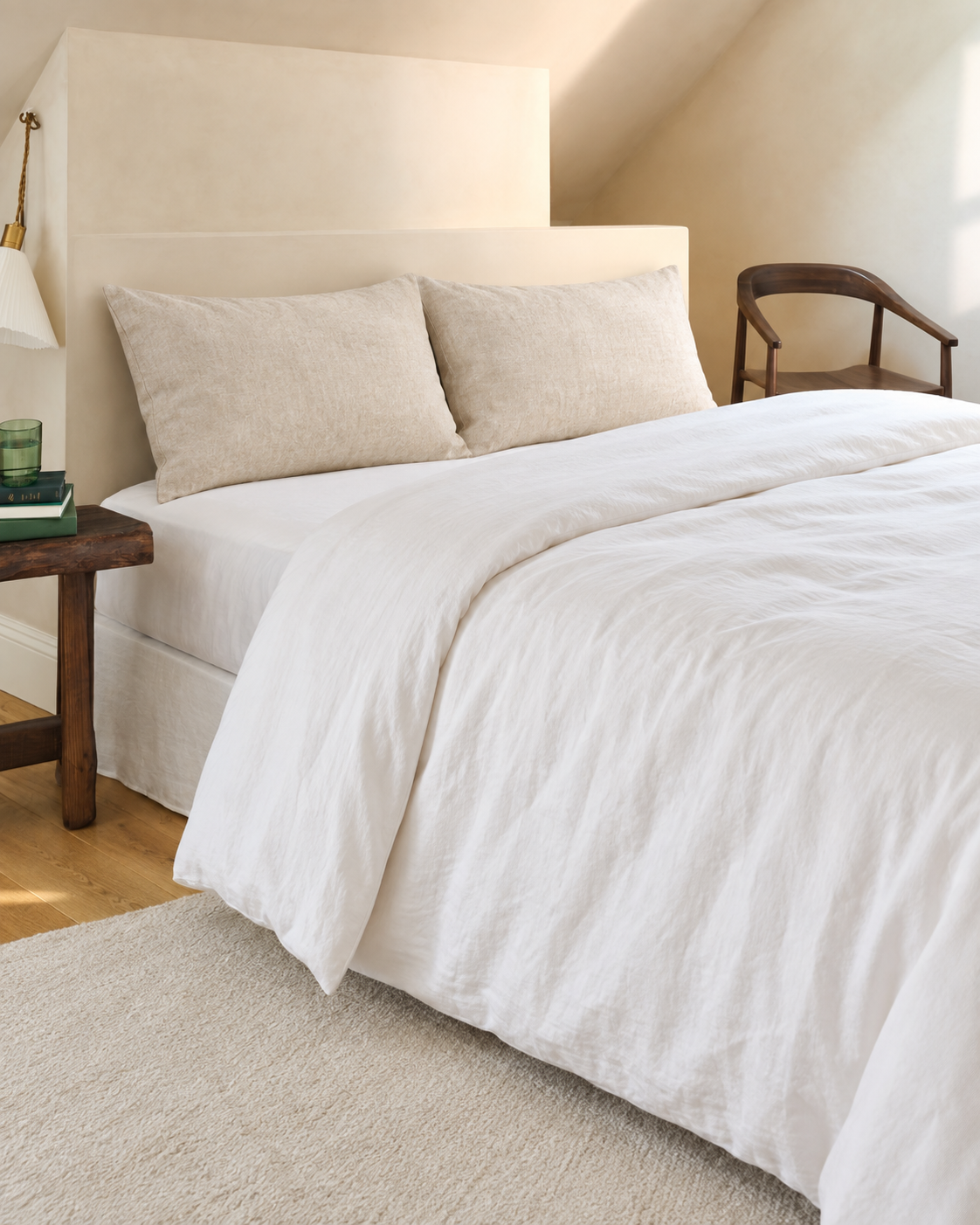 French Linen Pillowcases, styled bedroom