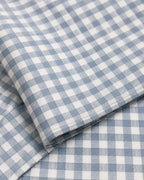 Gingham Check Duvet Set — close-up on a fold