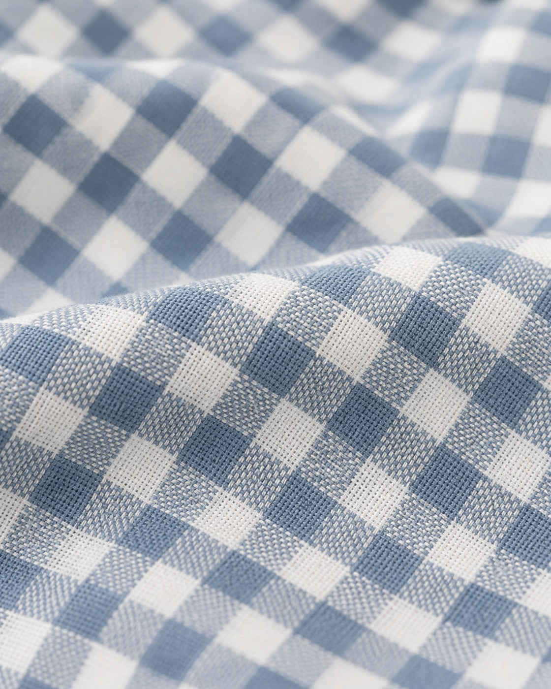 Gingham Check Duvet Set — macro of the woven texture