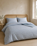 Gingham Check Duvet Set — styled bedroom