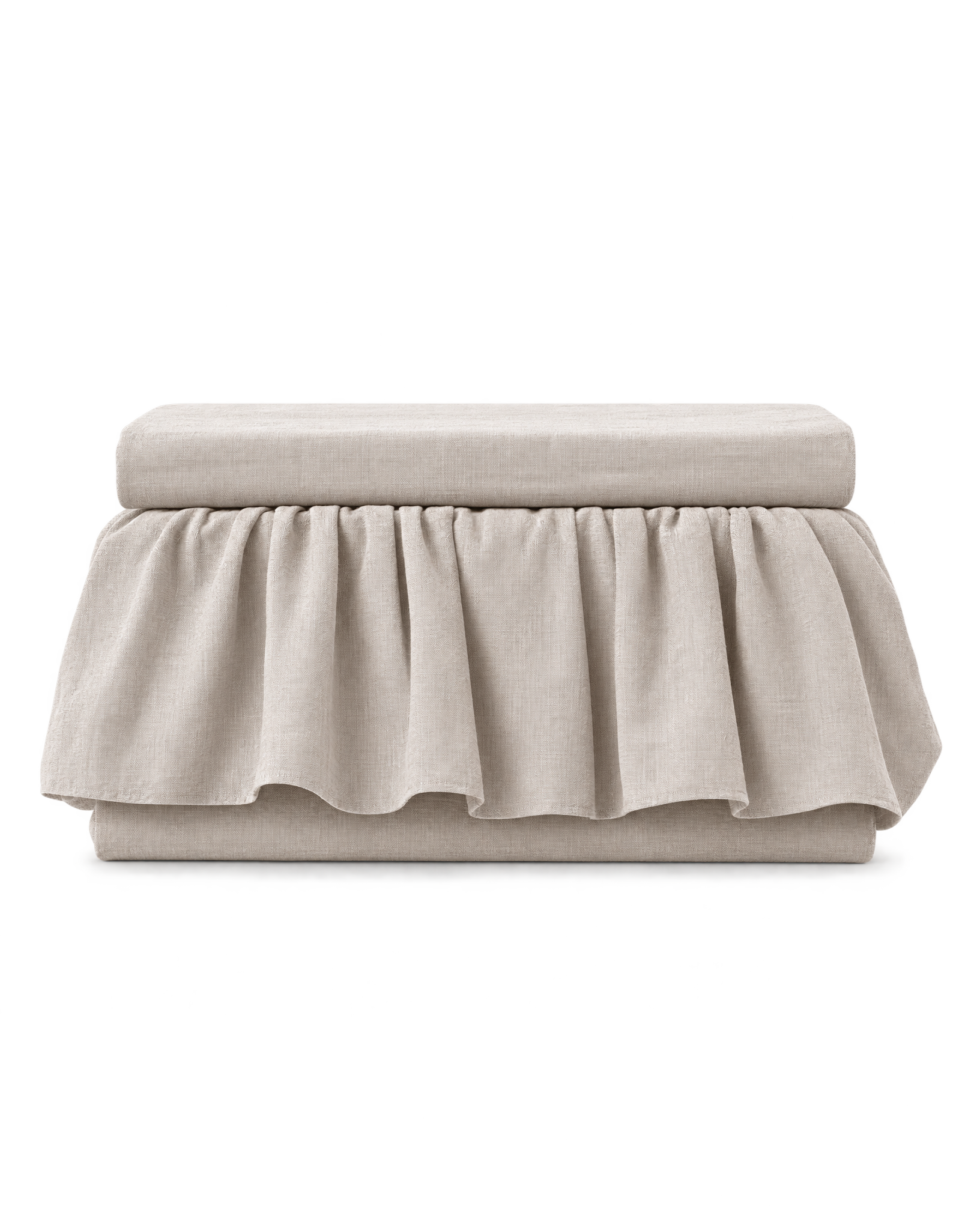 Belgian Linen Bed Skirt, the product on a plain background