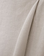 Belgian Linen Bed Skirt, close-up on a fold