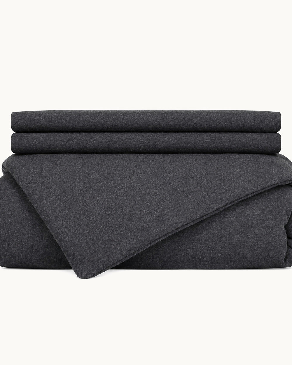 Cotton Jersey Duvet Cover Set, folded set on a plain background