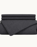 Cotton Jersey Duvet Cover Set, folded set on a plain background