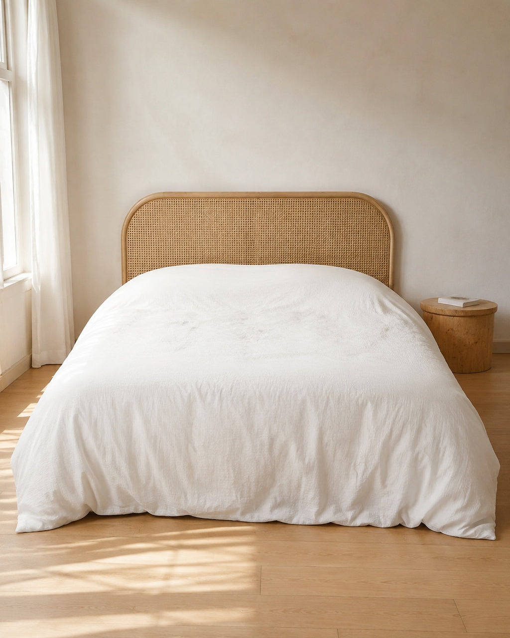Cotton Muslin Duvet Cover, styled bedroom