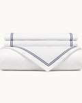Cotton Percale Duvet Cover Set, folded set on a plain background