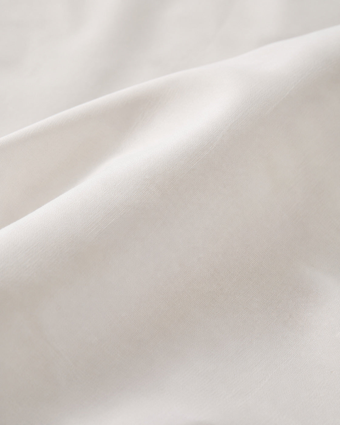 Cotton Percale Duvet Cover Set, close-up on a fold