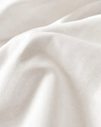 Cotton Percale Duvet Cover Set, macro of the weave