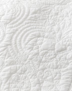 Cotton Quilt Set, macro of the weave