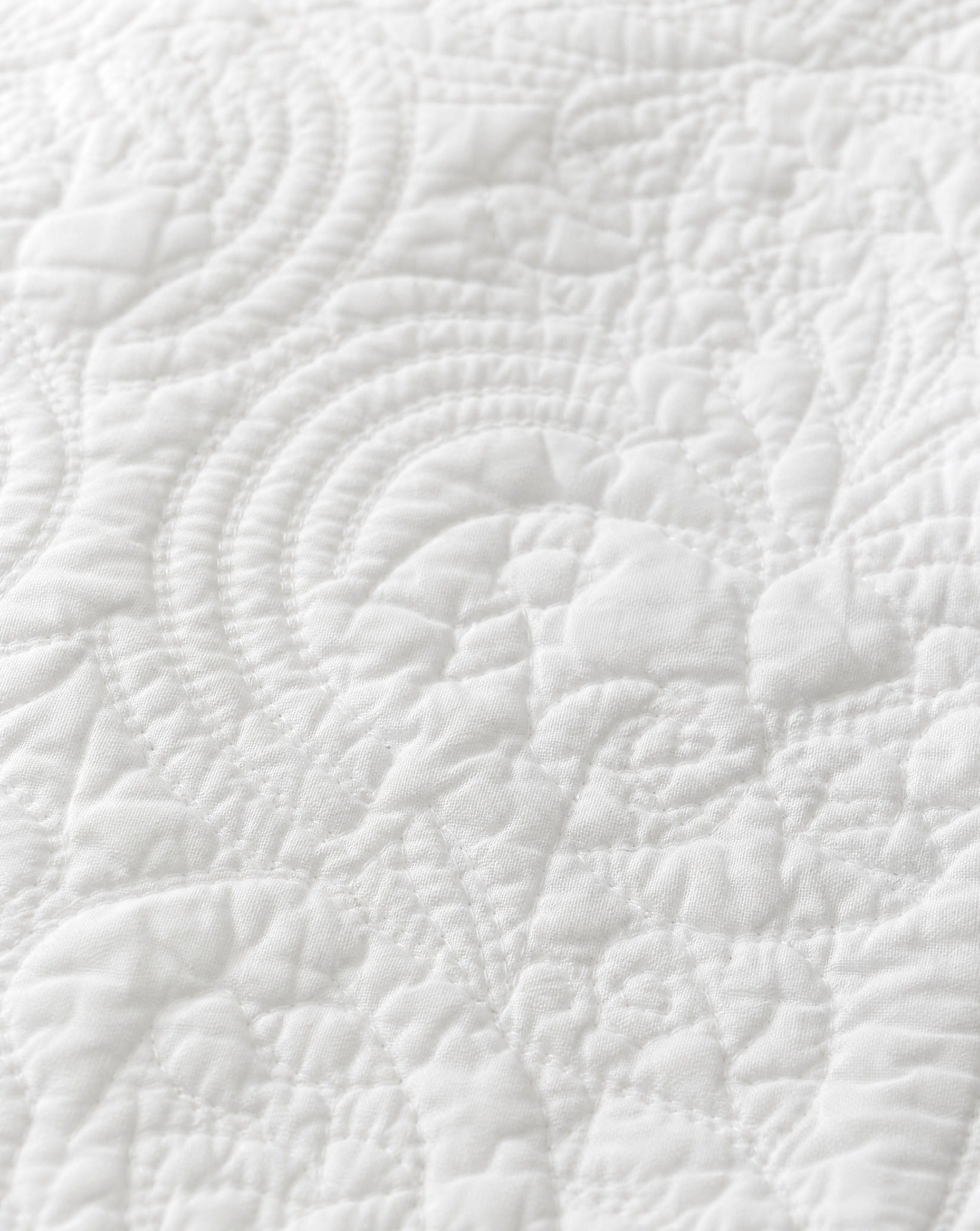 Cotton Quilt Set, macro of the weave