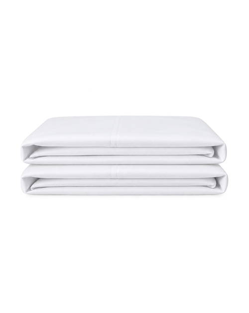 Cotton Sateen Pillowcases, the set folded on a plain background