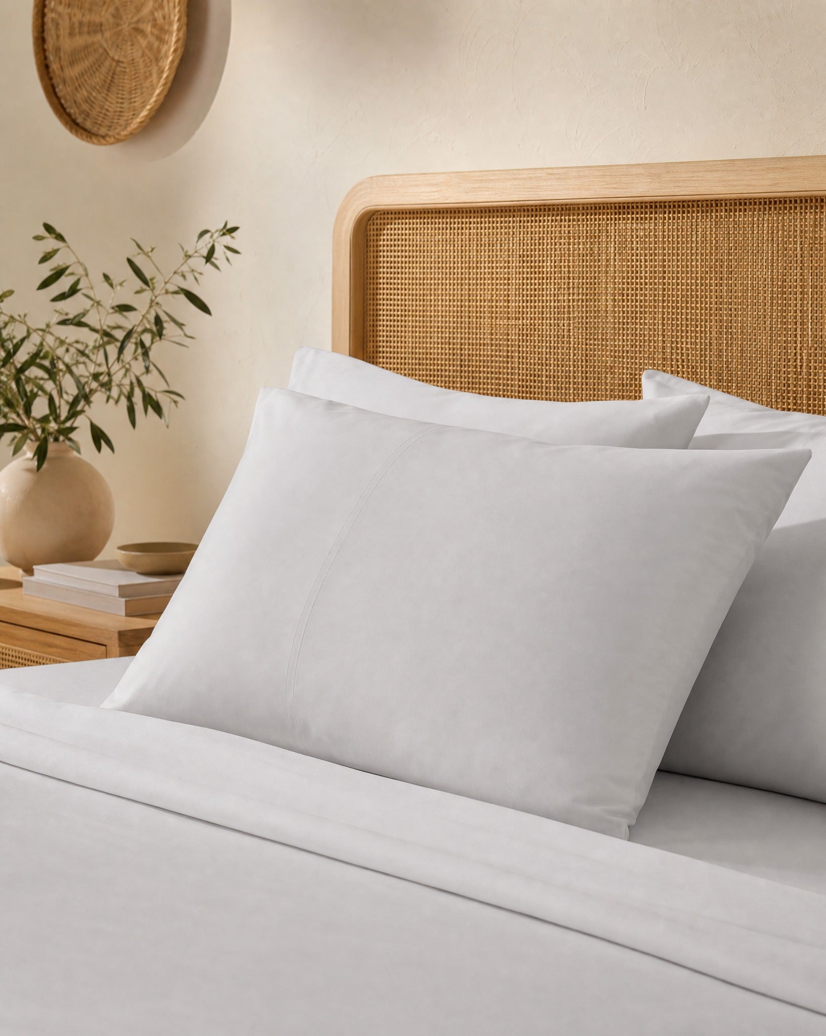 Cotton Sateen Pillowcases, in the room