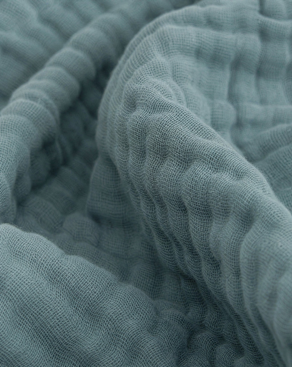 Four-Layer Cotton Gauze Throw, close-up on a fold