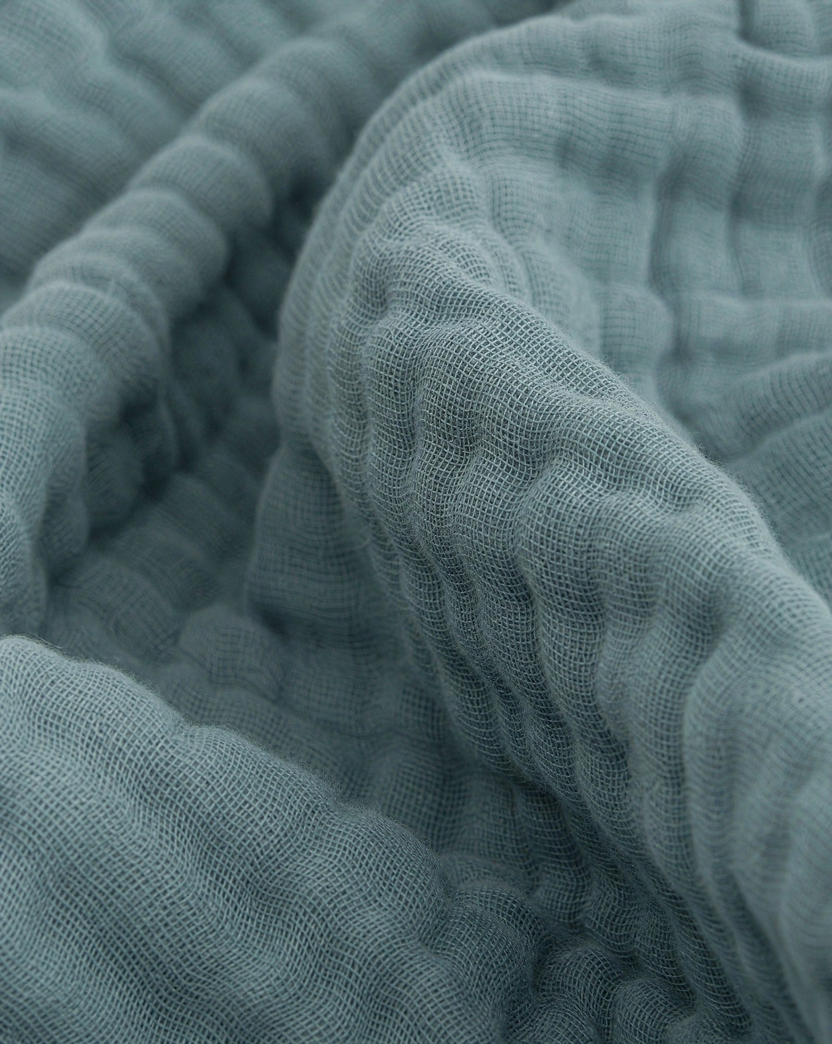 Four-Layer Cotton Gauze Throw, close-up on a fold