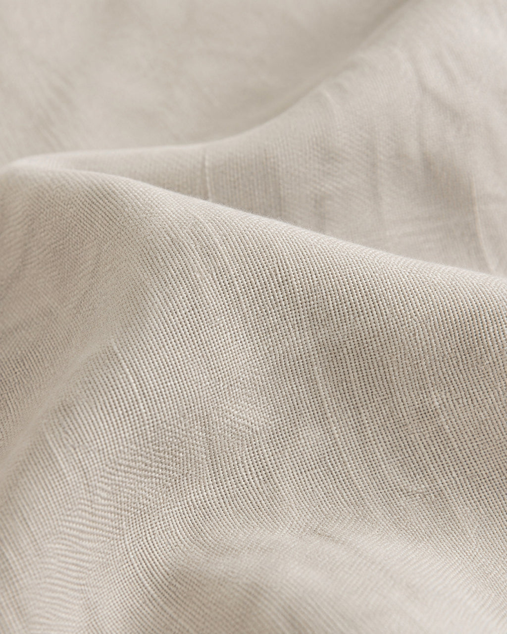 Washed Linen Duvet Cover Set, close-up on a fold