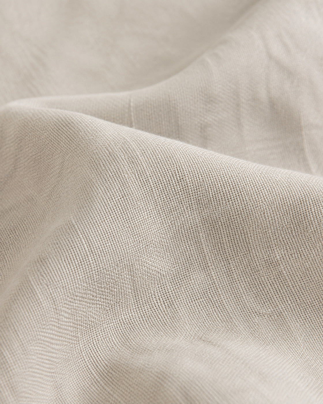 Washed Linen Duvet Cover Set, close-up on a fold