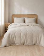 Washed Linen Duvet Cover Set, styled bedroom
