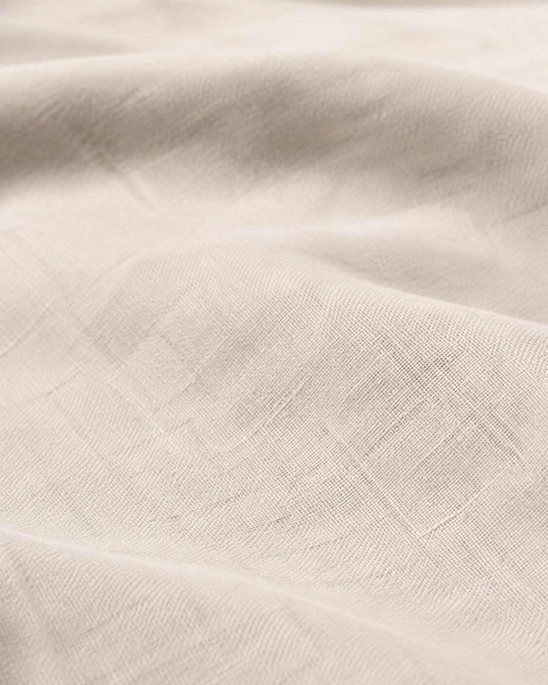 French Flax Linen Duvet Set, macro of the flax weave