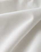 Cotton Percale Duvet Cover, close-up on a fold