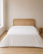 Cotton Percale Duvet Cover, styled bedroom