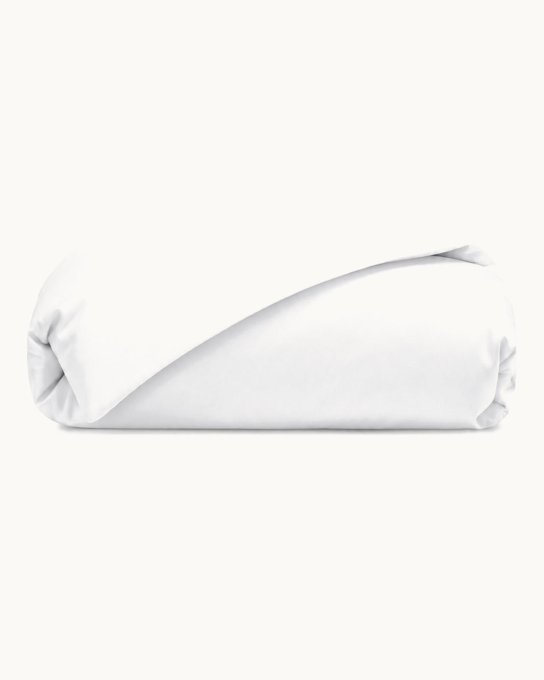 Egyptian Cotton Sateen Duvet Cover, folded on a plain background