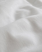 Washed Cotton Duvet Cover, macro of the washed weave