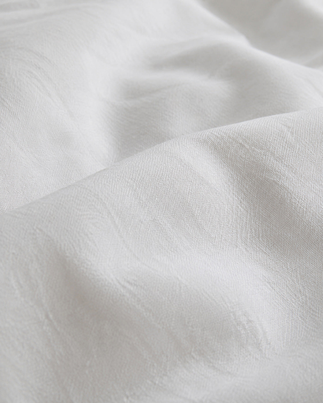 Washed Cotton Duvet Cover, macro of the washed weave