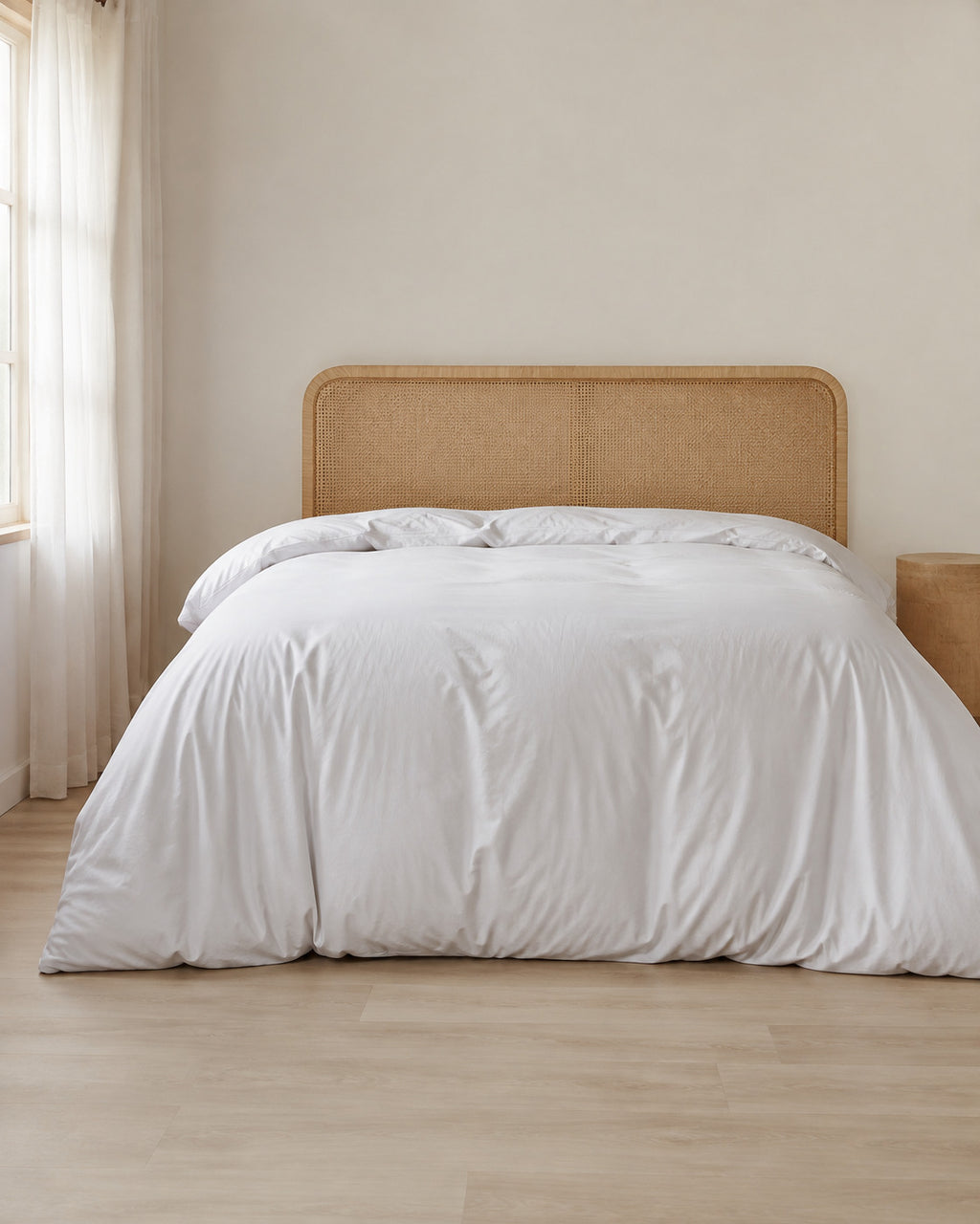 Washed Cotton Duvet Cover, styled bedroom