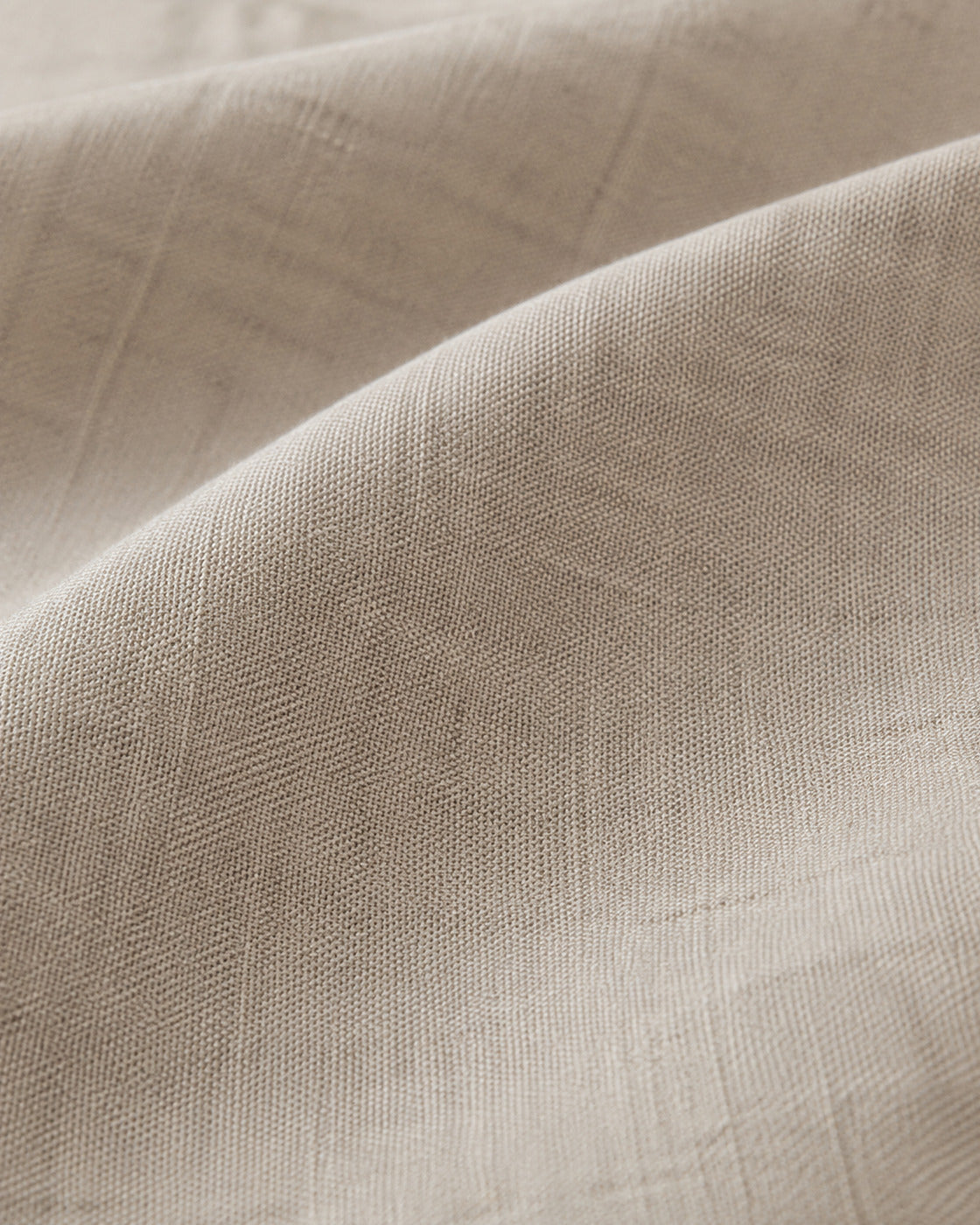 French Linen Pillowcases, macro of the washed linen weave