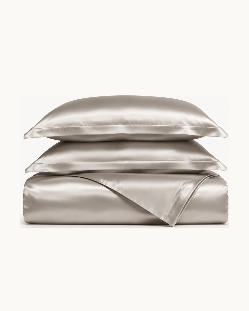 Sateen Duvet Set — folded set on a plain background