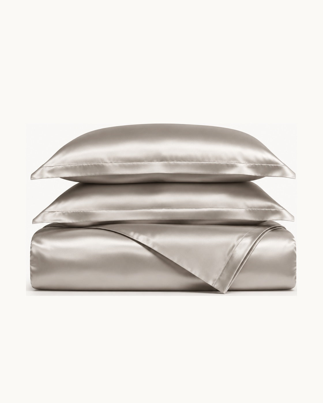 Sateen Duvet Set — folded set on a plain background