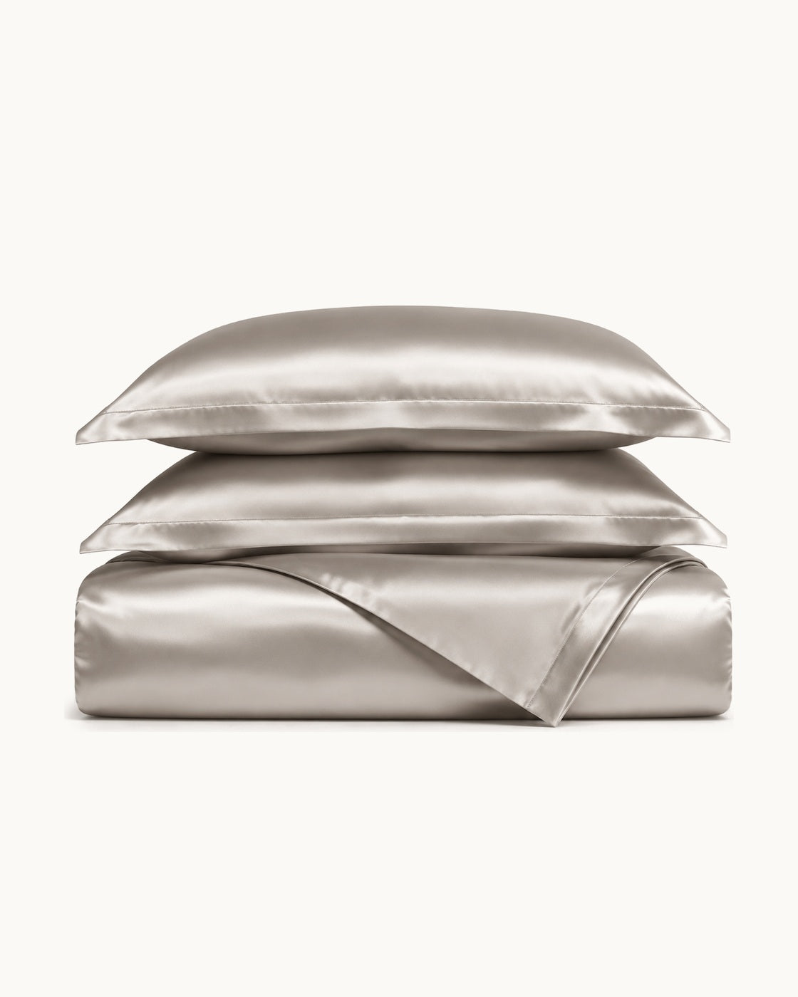 Sateen Duvet Set — folded set on a plain background